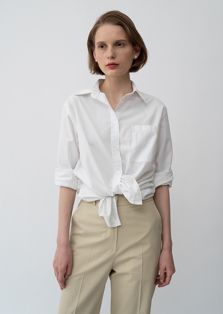 21HS Standard Fit Oxford Shirt White