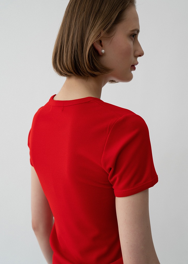 21HS Slim Short-sleeves Red