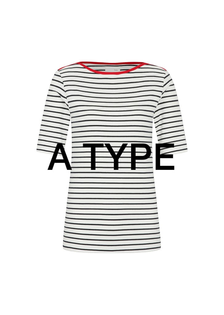 [Refurb : A Type] 21HS Boat-neck ST Short-sleeves Ivory
